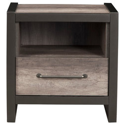 Industrial Nightstands And Bedside Tables by Alpine Furniture, Inc