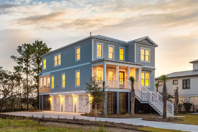 This is an example of a beach style exterior in Charleston.