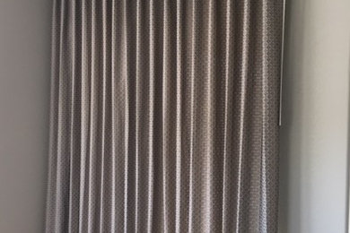 Gray Custom Modern Drapery