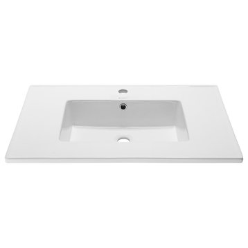 Voltaire 31" Vanity Top Sink with Single Faucet Hole