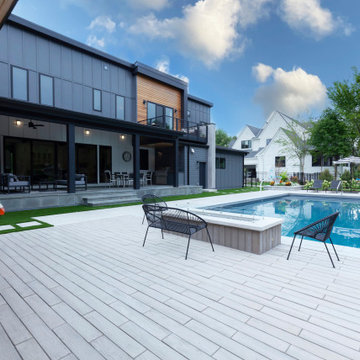 Contemporary Hillside Pool