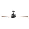 Osprey 56" Indoor/Outdoor Smart Ceiling Fan, Matte Black Barn Wood, 2700K Light
