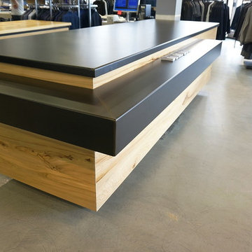 Danali Clothing Elm Work Station + Elm/Steel Cash Desk