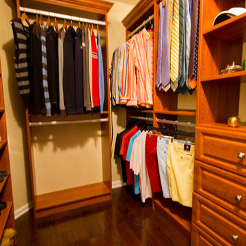 Handsome Mens walk-in closet