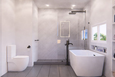 Bathroom 3D Rendering — Malibu, CA