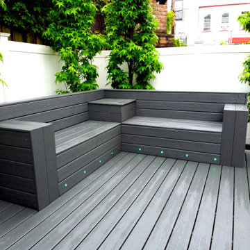 Floating Deck with Custom Bench