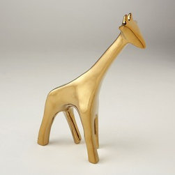 Gold Giraffe Sculpture | Pulp Home - Decorative Objects And Figurines