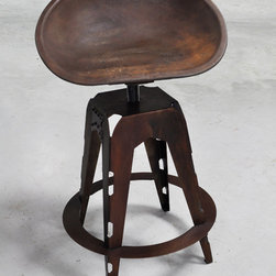 Sheet Metal Tractor Stools - Bar Stools And Counter Stools