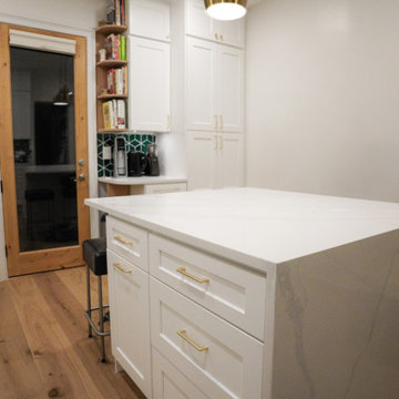 Brooklyn Brownstone Modern Luxury Green Kitchen Remodel