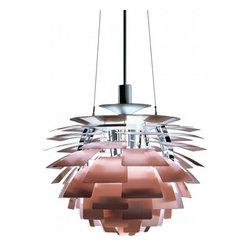 Artichoke Lamp in Copper - Pendant Lighting