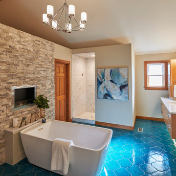 Broken Arrow Master Bath w Floating Vanity