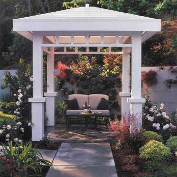 Romantic garden pavilion