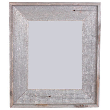 BarnwoodUSA Artisan Picture Frame - 100% Reclaimed Wood, Weathered Gray, 8.5x11