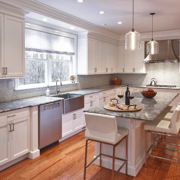 Transitional White Kitchen