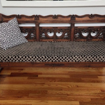 Custom Cushion for Antique Bench