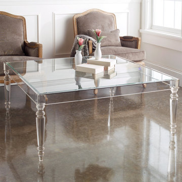 Modern Clear Lucite & Acrylic Coffee Tables