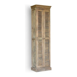 Reclaimed Shutter Shoe Rack - Towel Racks & Stands