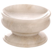 White Marble Pattern Resin Stylish Kitchen Sponge Holder Bowl