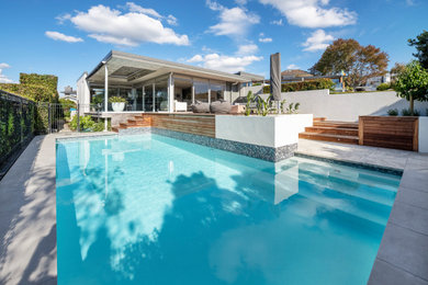Design ideas for a modern swimming pool in Auckland.