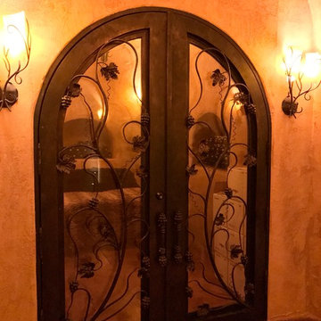 Fainting Goat Custom Round Top Iron Doors