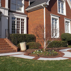 Silver Gray Walkway with Chicory Borderl - Outdoor Products