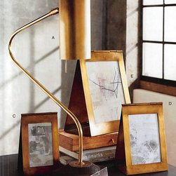 Roost Bent Brass Desk Lamp - Desk Lamps