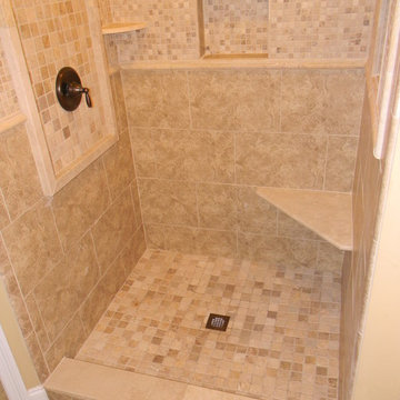 Bathrooms before & after