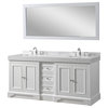 72" Exclusive Kingswood Bath Vanity, White and Mirror