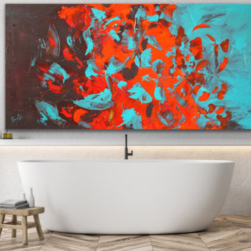 Original Handmade Modern Abstract Custom Art for Modern Contemporary Interiors
