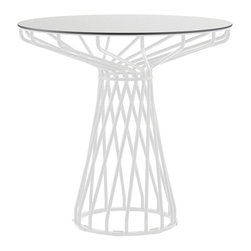 Velletri White 62cm HPL Board Indoor Outdoor Cafe Table by Glid Studio for Huset - Dining Tables