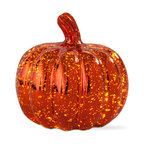 Gold & Orange Mercury Glass Pumpkin Jars - Contemporary - Holiday ...