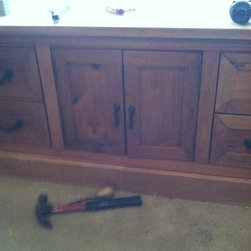 Custom Mahogany Window seat - Products