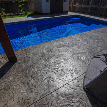 Inground Fiberglass Pool installation - Rockland