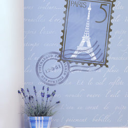 Typography Letter Wall Stencils - Products