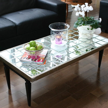 DIY Mirrored Coffee Table