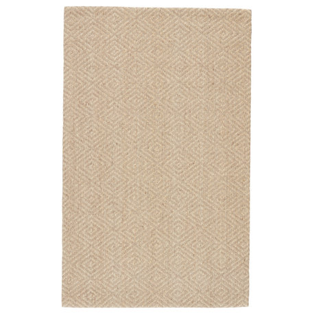 Jaipur Living Tampa Natural Geometric Gray Area Rug, 8'x10'
