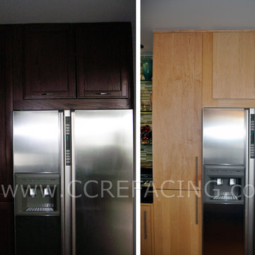 San Francisco reface with Natural Maple slab doors