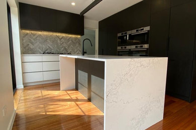 This is an example of a contemporary kitchen.