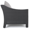 GDF Studio 6-Piece Caspian Outdoor Wicker Sectional Sofa Set With Cushions, Gray