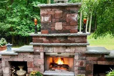 Patio - rustic patio idea in Detroit