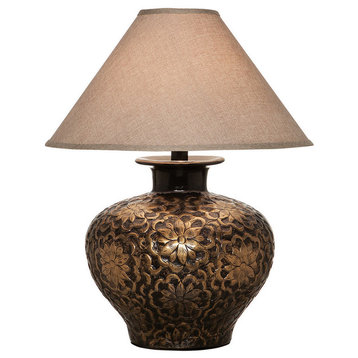 Lomasi Table Lamp With Shade, Gold