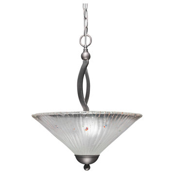 Bow 2 Light Pendant In Brushed Nickel (274-BN-711)