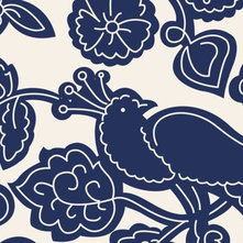 Bird in the Vines fabric - open_face_sandwich - Spoonflower