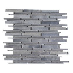 Grey Matte Random Brick Pattern Marble Stone Tiles - Home Accessories & Decor