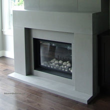 Contemporary fireplaces