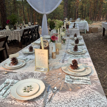 Wedding Design in the Forests of Chelan, WA