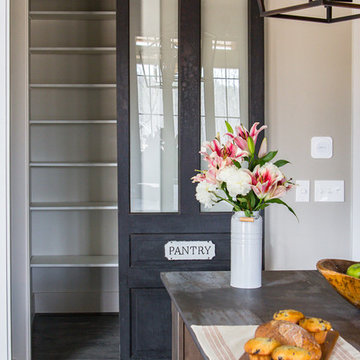 Custom Pantry with sliding Barn Door