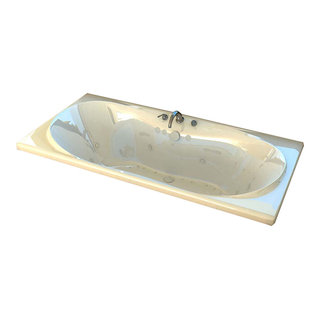 Miami with heater 53.14 in. Acrylic Center Drain Corner Alcove Whirlpool Bathtub in White Miami with heater 53.14 in. Acrylic Center Drain Corner Alcove Whirlpool Bathtub in White