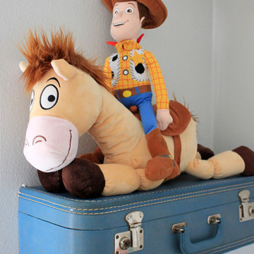 "Up" Travel Themed Gender Neutral Nursery
