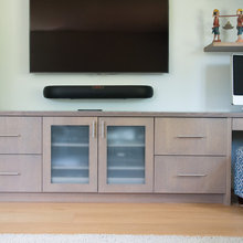Media console - desk combo